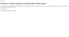 Desktop Screenshot of catdyn.r-forge.r-project.org