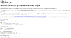 Desktop Screenshot of lspm.r-forge.r-project.org