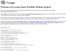 Tablet Screenshot of lspm.r-forge.r-project.org