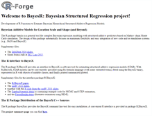 Tablet Screenshot of bayesr.r-forge.r-project.org